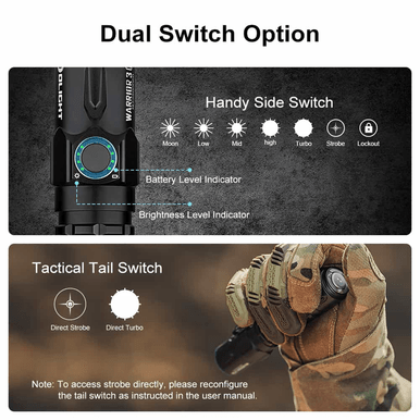 Warrior 3S High Beam Tactical Flashlight