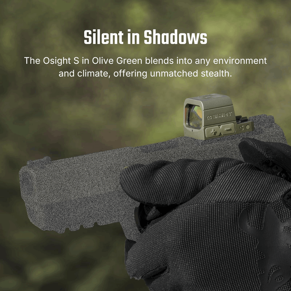 Osight S Olive Green Enclosed Red Dot 2 MOA Dot & 32 MOA Circle OAL™ Housing