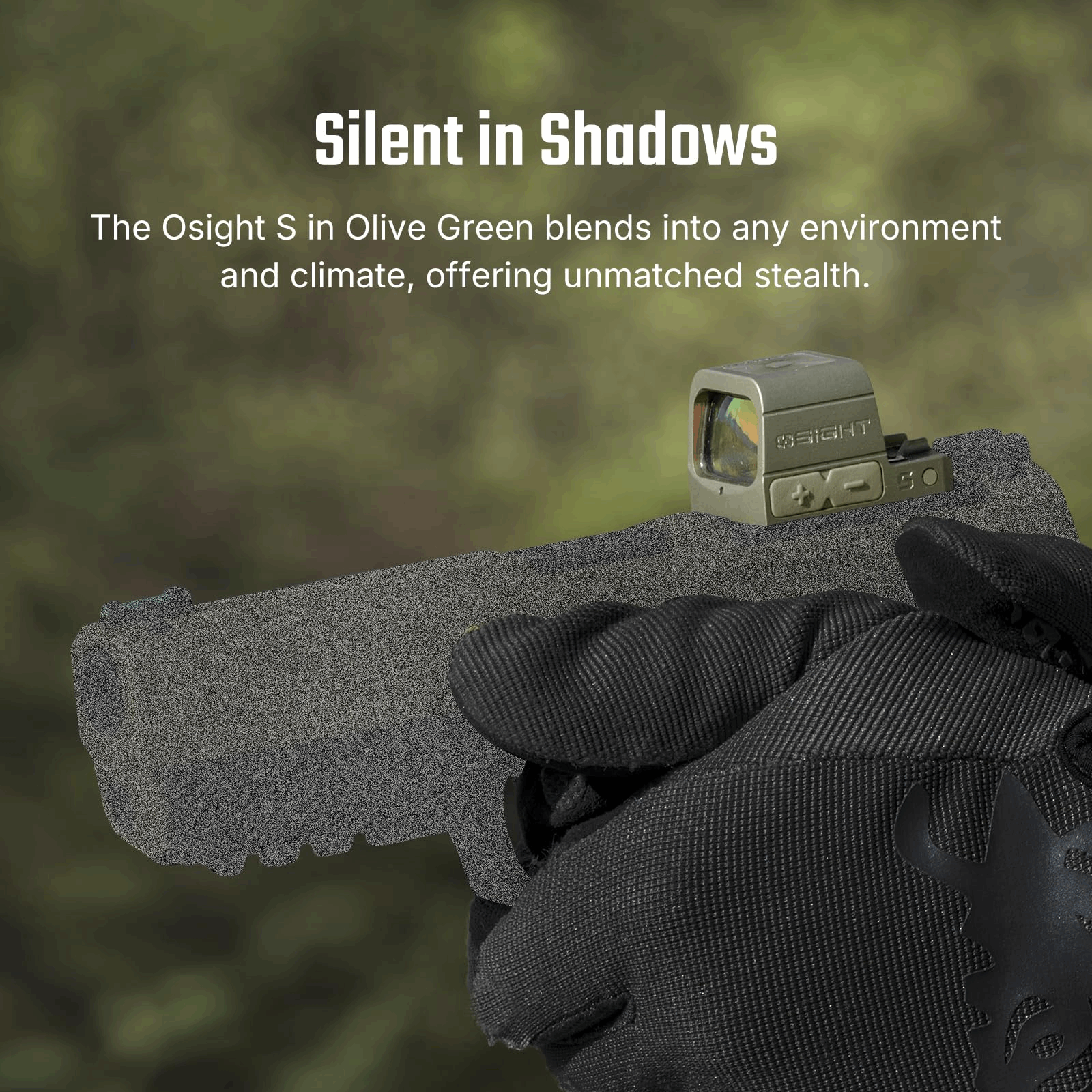 Osight S Olive Green Enclosed Red Dot 2 MOA Dot & 32 MOA Circle OAL™ Housing