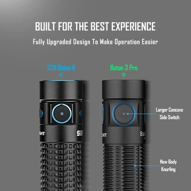 Baton 3 Pro 1500 Lumens Rechargeable Flashlight