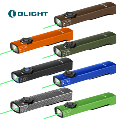 Arkfeld Flat Flashlight with Green Laser & White Light