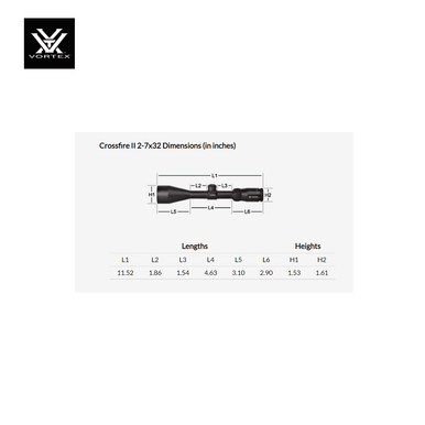 CROSSFIRE® II 2-7X32 Dead-Hold BDC (MOA) Reticle | 1 inch
