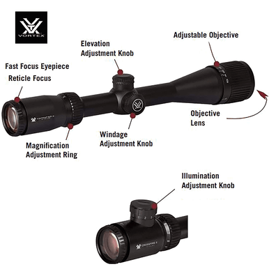 CROSSFIRE® II 3-9X40 V-Brite® (MOA) Reticle