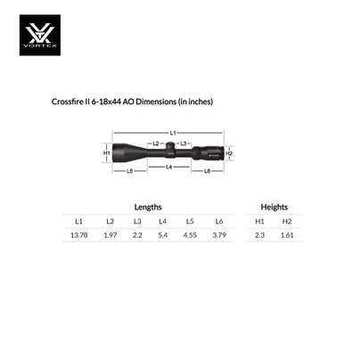 CROSSFIRE® II 6-18X44 AO
