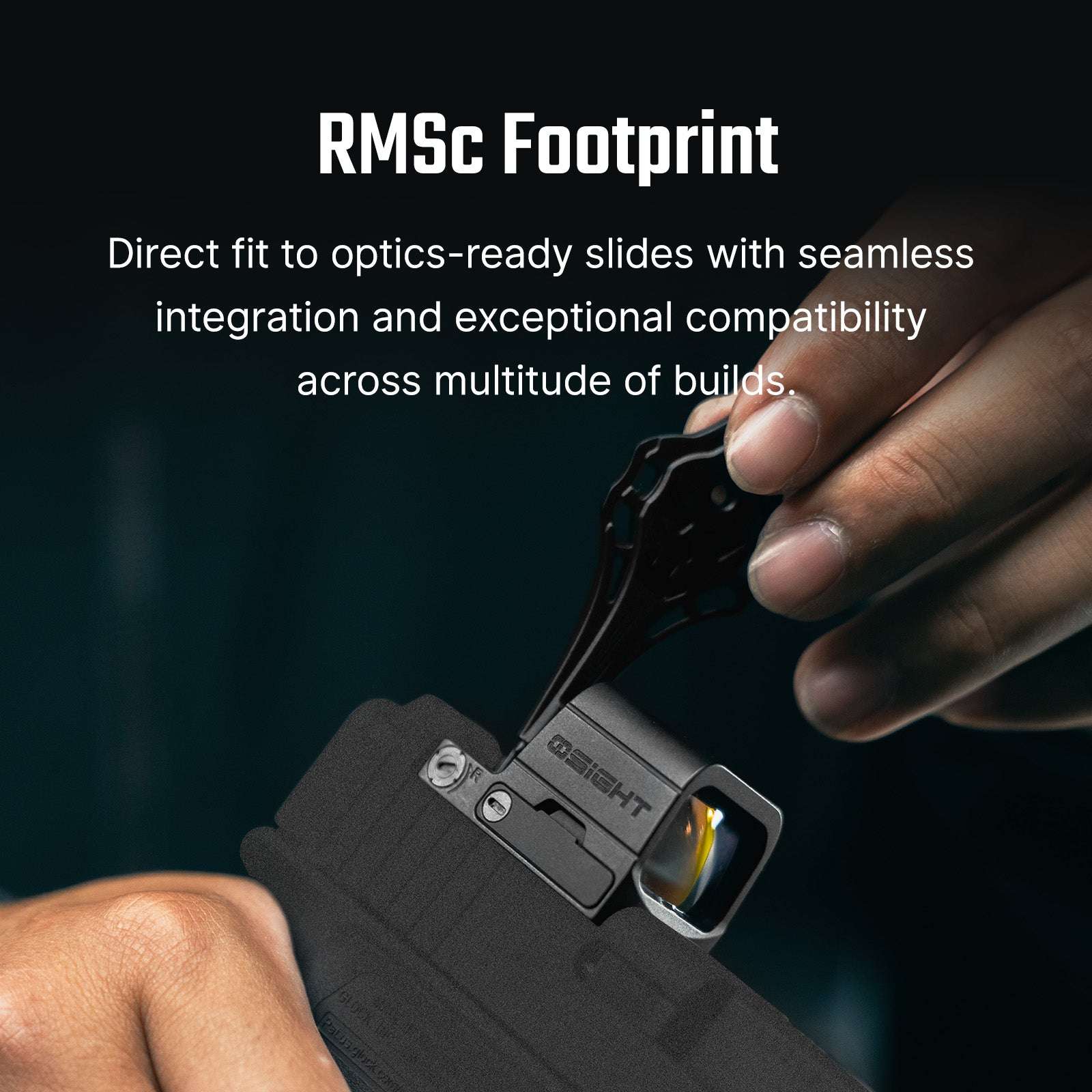 Osight SE Enclosed Optic with RMSc Footprint and Replaceable Battery
