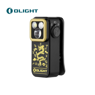 Oclip Pro Clip on Flashlight with Floodlight Spotlight and Red Light-Limit Color