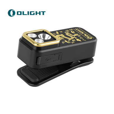 Oclip Pro Clip on Flashlight with Floodlight Spotlight and Red Light-Limit Color