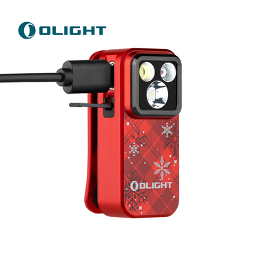 Oclip Pro Clip on Flashlight with Floodlight Spotlight and Red Light-Limit Color