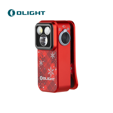 Oclip Pro Clip on Flashlight with Floodlight Spotlight and Red Light-Limit Color