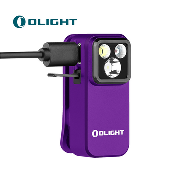 Oclip Pro Clip on Flashlight with Floodlight Spotlight and Red Light-Limit Color