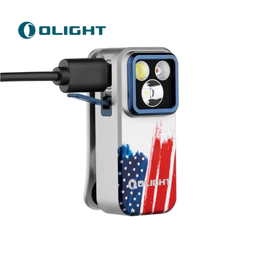 Oclip Pro Clip on Flashlight with Floodlight Spotlight and Red Light-Limit Color