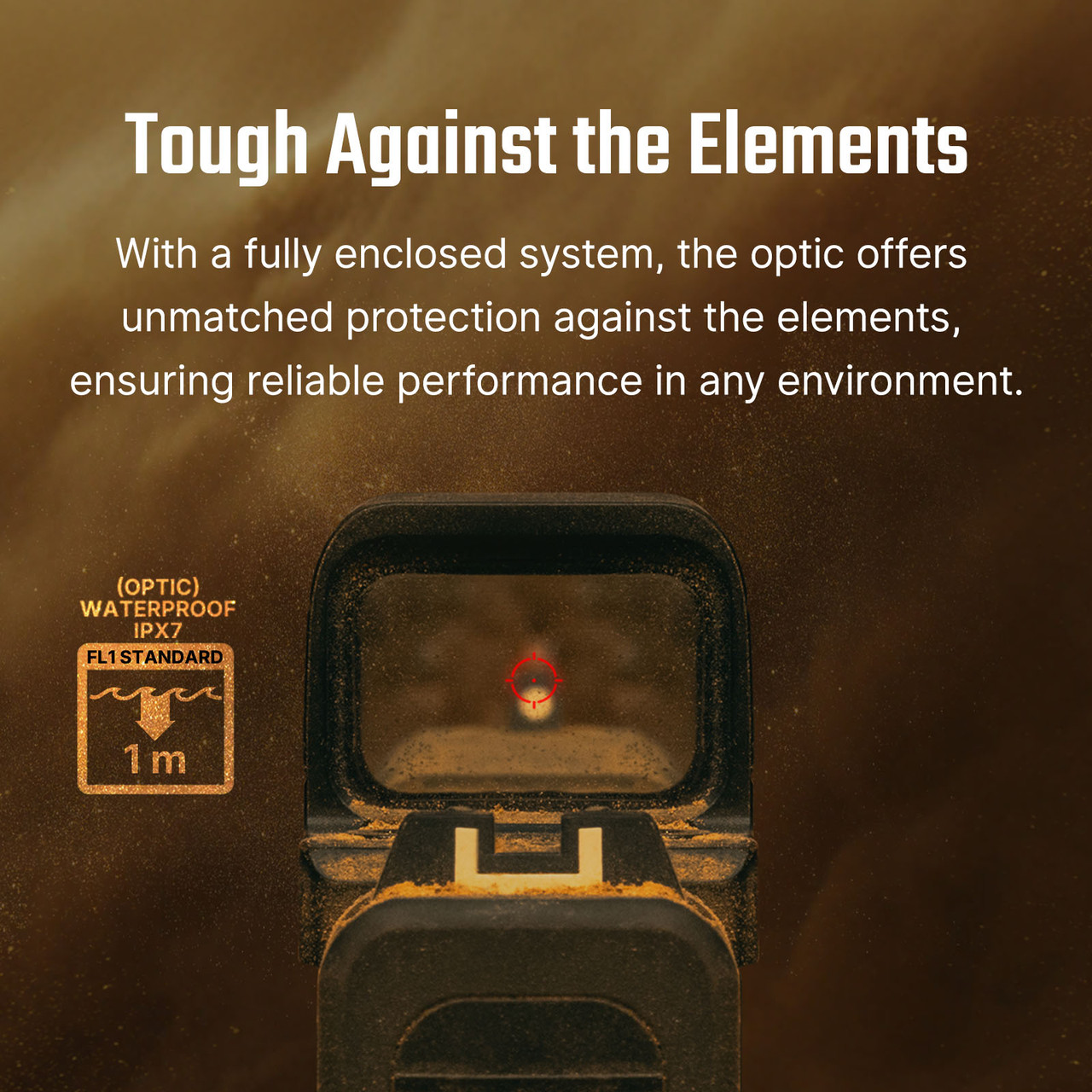 Osight SE Enclosed Optic with RMSc Footprint and Replaceable Battery