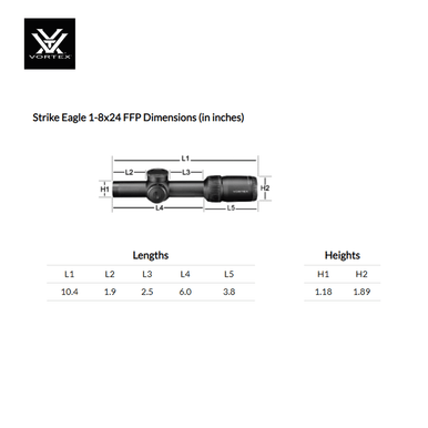STRIKE EAGLE® 1-8X24 FFP EBR-8 (MOA) Reticle | 30mm Tube