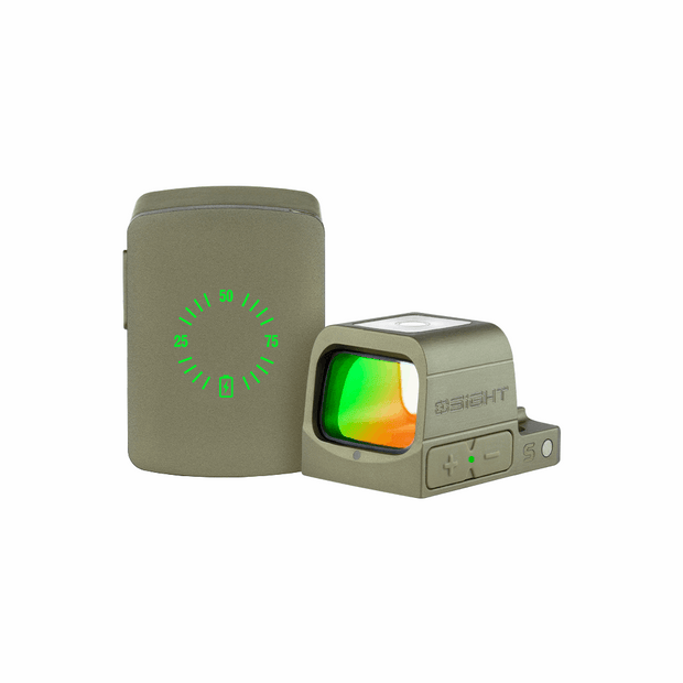 Osight S Olive Green Enclosed Red Dot 2 MOA Dot & 32 MOA Circle OAL™ Housing