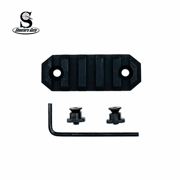 5 Slot Aluminum Picatinny Rail Section for M-LOK (2.5")