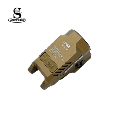 Shooters Gate HMGL 800 lm Rechargeable Green Laser Tactical Light w/ Strobe – Tan