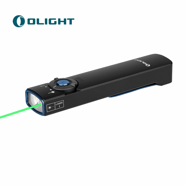 Arkfeld Flat Flashlight with Green Laser & White Light
