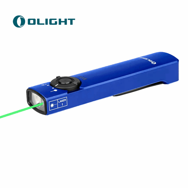 Arkfeld Flat Flashlight with Green Laser & White Light