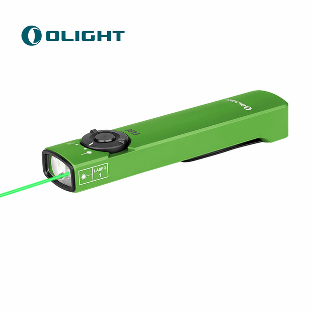 Arkfeld Flat Flashlight with Green Laser & White Light