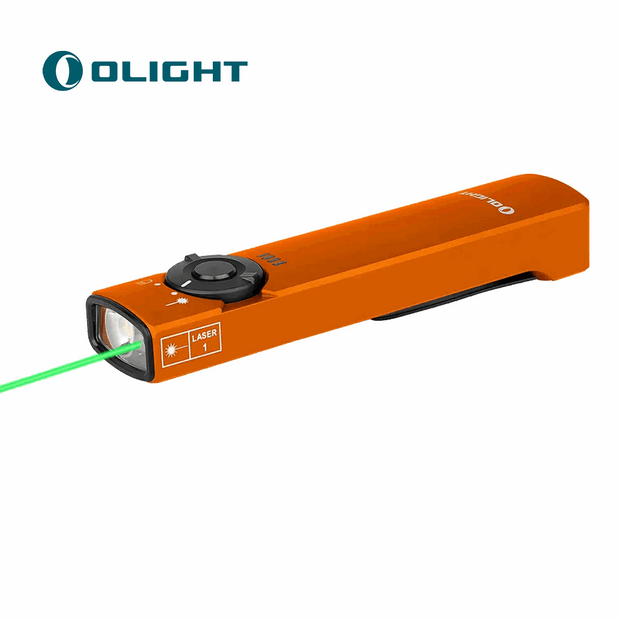 Arkfeld Flat Flashlight with Green Laser & White Light