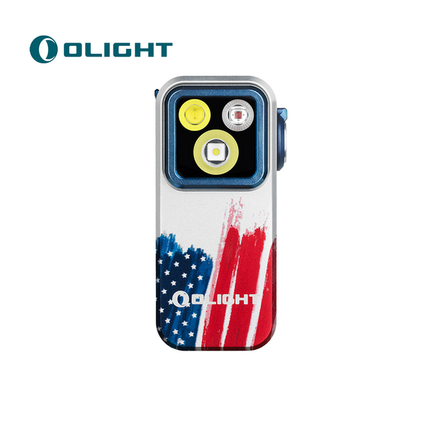 Oclip Pro Clip on Flashlight with Floodlight Spotlight and Red Light-Limit Color