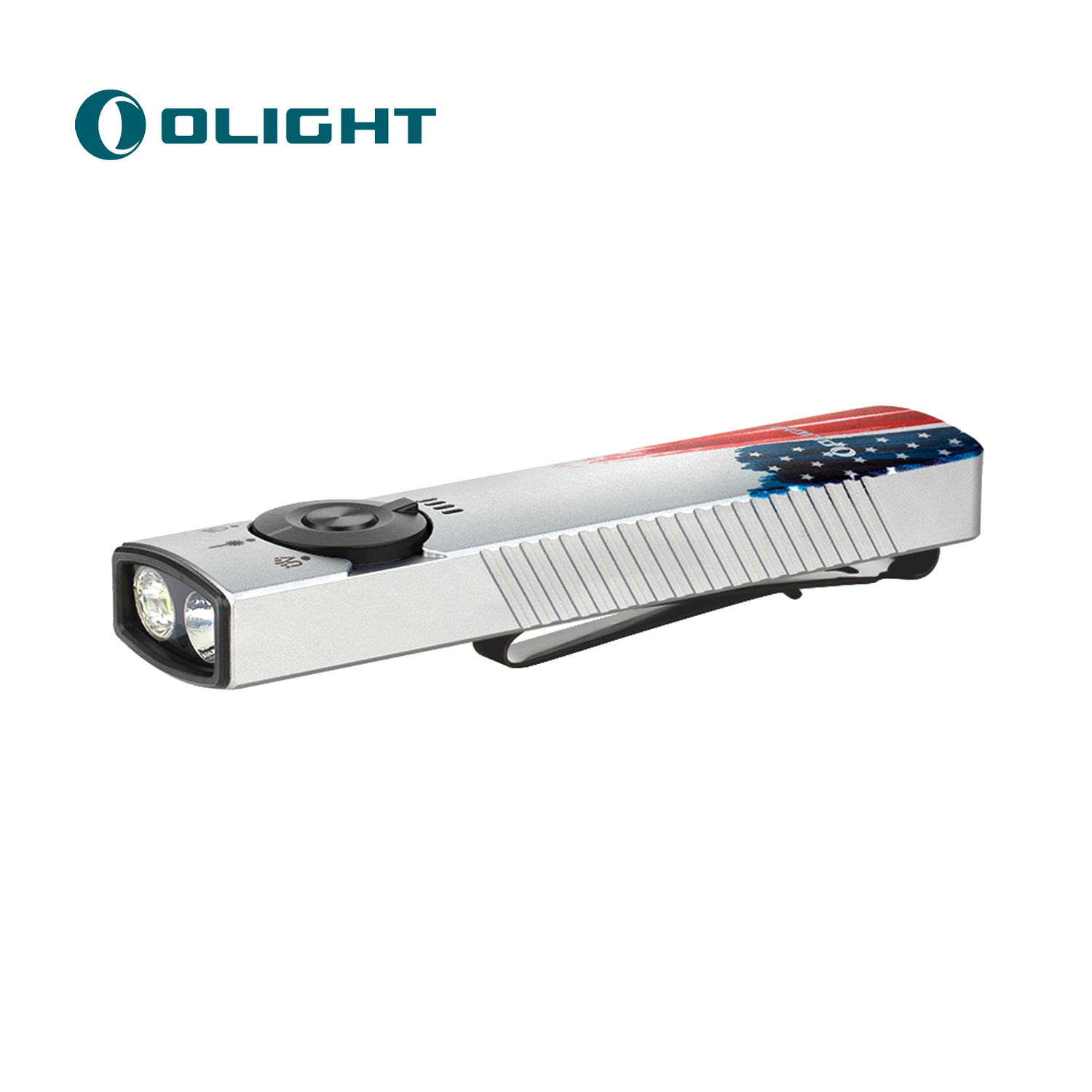 Arkfeld Pro Flat EDC Flashlight with LED Light, UV and Laser