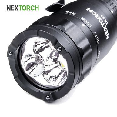 NEXTORCH TA21 Pocket Carry Tactical Flashlight Set - Red & White Light