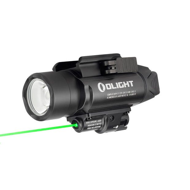 Olight Baldr Pro 1350lm  Light with Green Laser & Strobe C Black