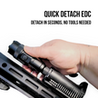 AGC 1600 Lumens Triangle Grip Tactical Flashlight with Green Laser