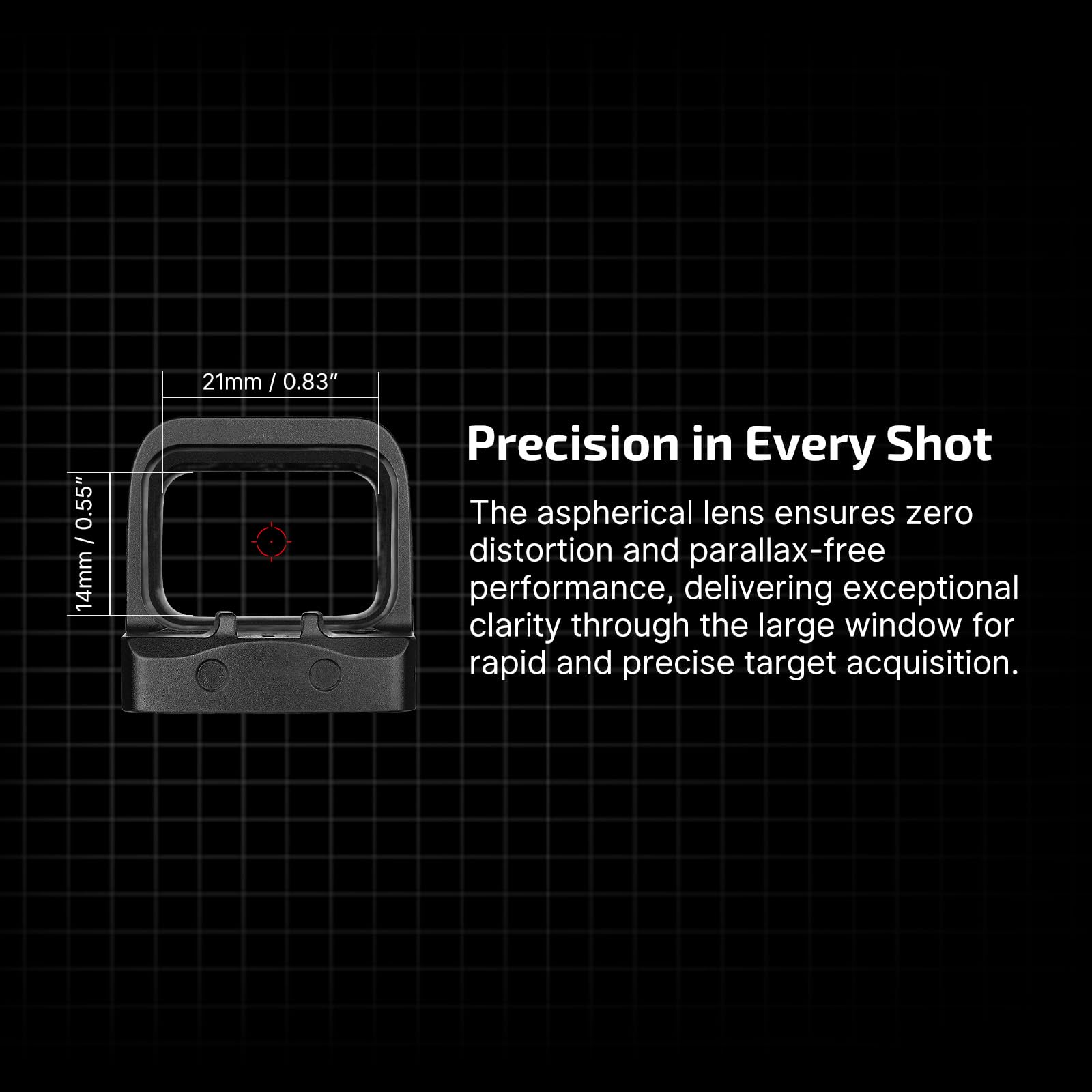 Osight S 2 MOA Dot & 32 MOA Circle with OAL Material