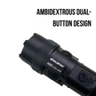 AGC 1600 Lumens Triangle Grip Tactical Flashlight with Green Laser
