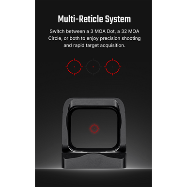 Osight X 3 MOA Dot & 32 MOA Circle with OAL Material
