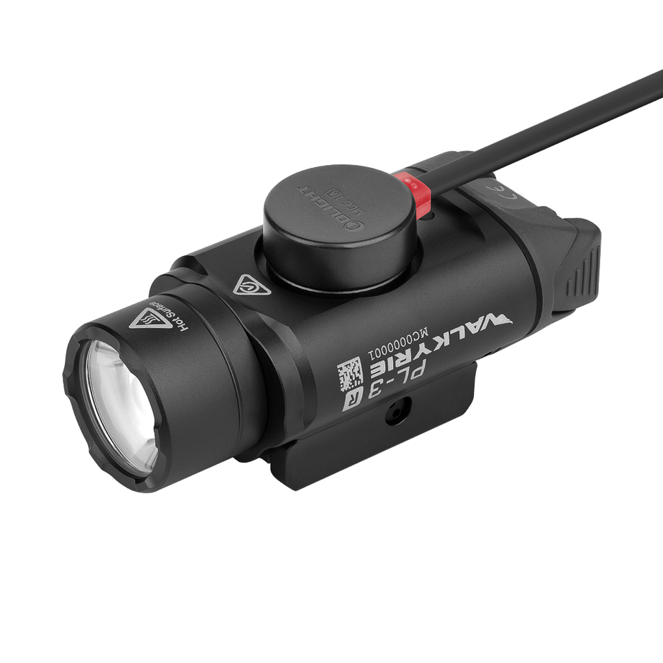 Olight PL-3R Valkyrie Rechargeable Rail Mounted Tactical Light C Black