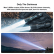Warrior X 4 Kit Rechargeable LED Tactical Flashlight Hunting Kit