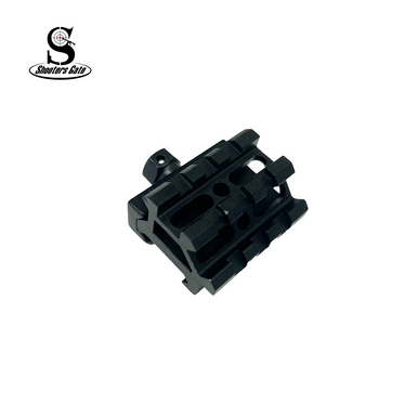 3/4″ Mini Riser Offset 45 degree Angle Picatinny with 3 slots