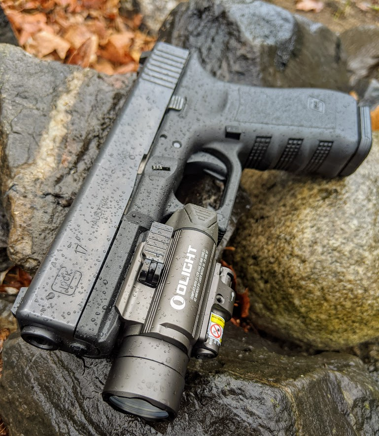 Olight Baldr Pro 1350lm  Light with Green Laser & Strobe C Black