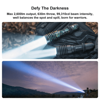 Warrior X 4 USB-C and MCC Rechargeable Tactical Flashlight With Holster