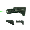 AGC 1600 Lumens Triangle Grip Tactical Flashlight with Green Laser