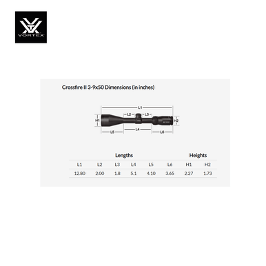 CROSSFIRE® II 3-9X50 Dead-Hold BDC (MOA) Reticle | 1 inch Tube