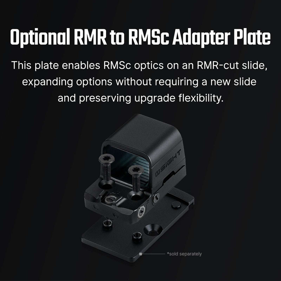Osight SE Enclosed Optic with RMSc Footprint and Replaceable Battery