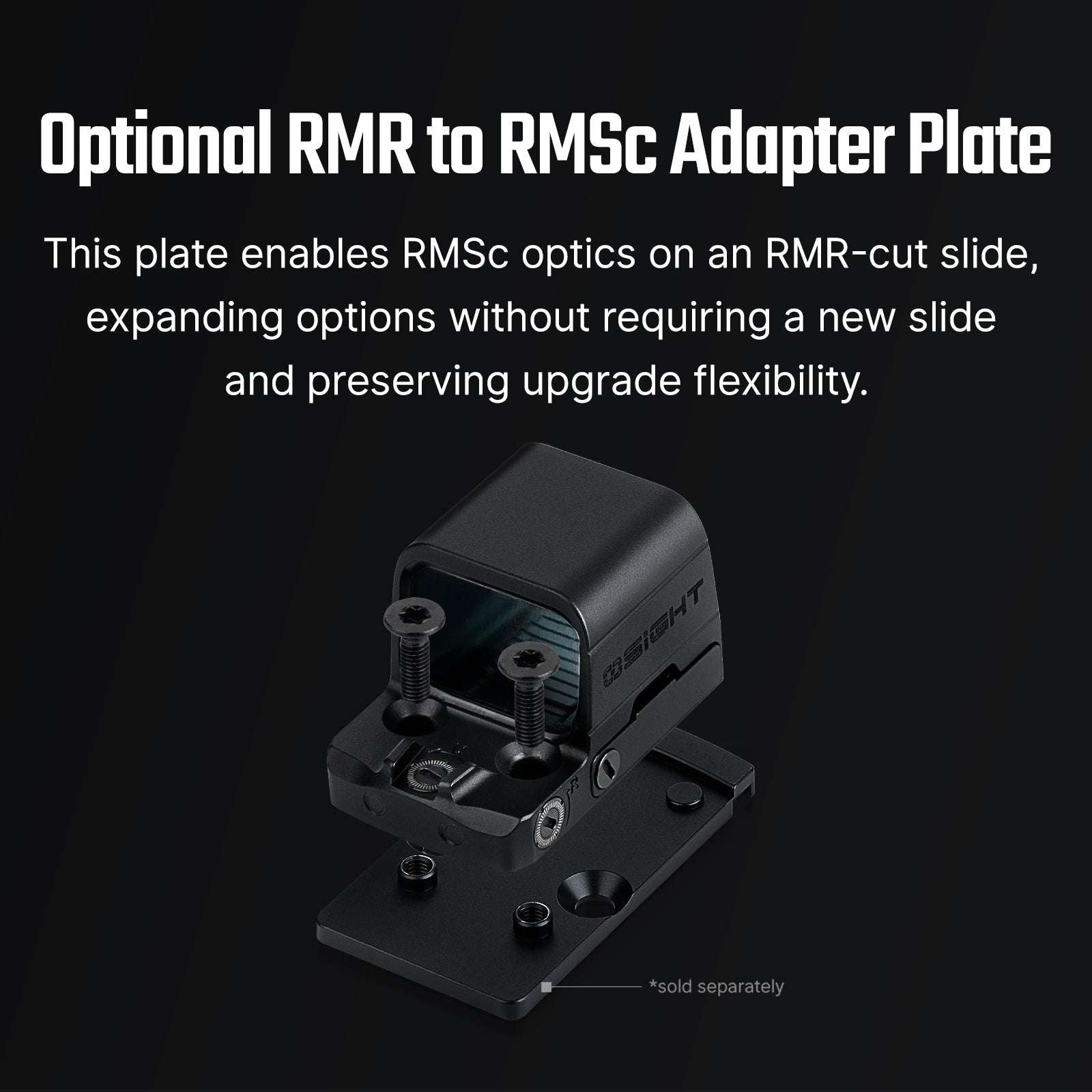 Osight SE Enclosed Optic with RMSc Footprint and Replaceable Battery