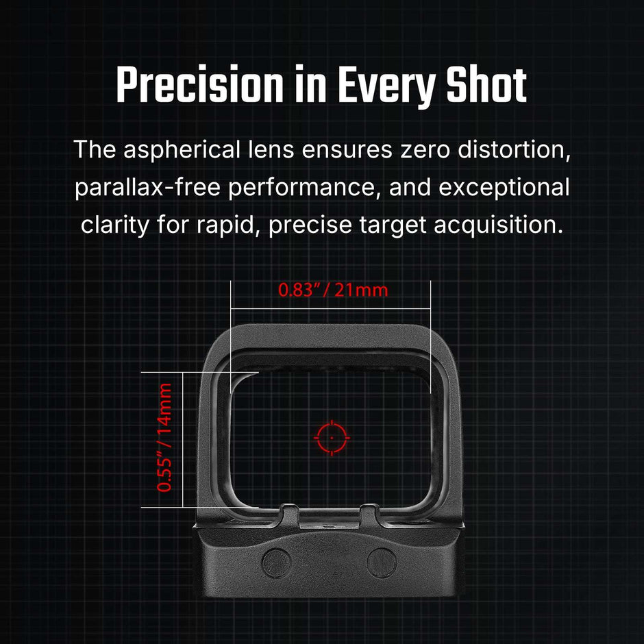 Osight SE Enclosed Optic with RMSc Footprint and Replaceable Battery