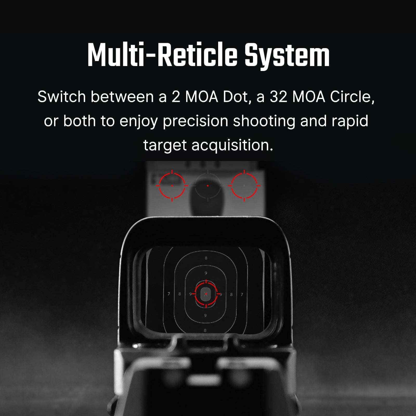 Osight SE Enclosed Optic with RMSc Footprint and Replaceable Battery