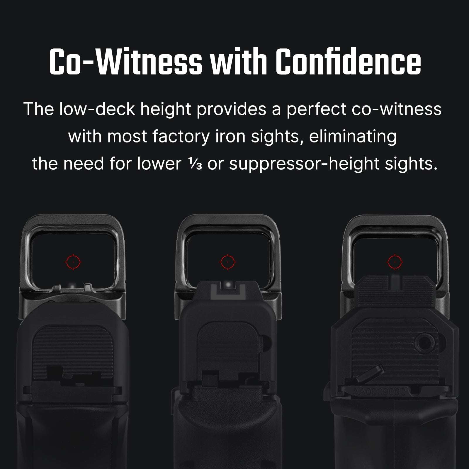 Osight SE Enclosed Optic with RMSc Footprint and Replaceable Battery