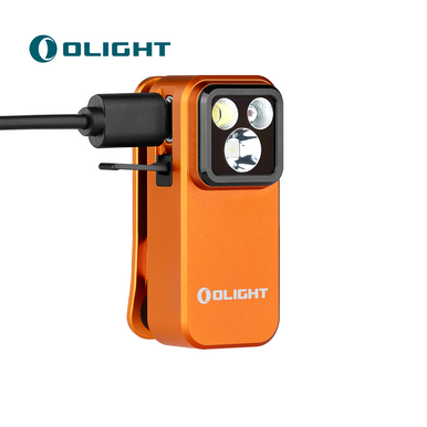 Oclip Pro Clip on Flashlight with Floodlight Spotlight and Red Light