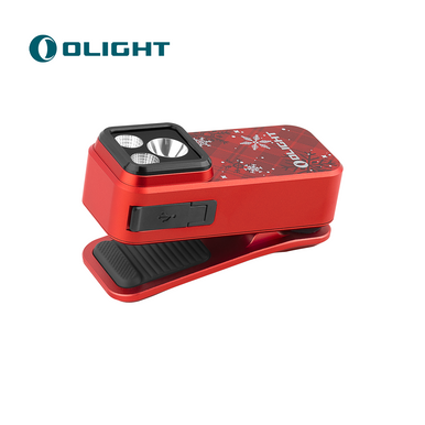 Oclip Pro Clip on Flashlight with Floodlight Spotlight and Red Light-Limit Color