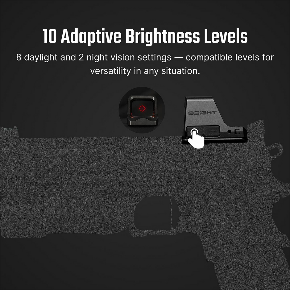 Osight C Open Reflex Optic with Replaceable Side-Loading Battery