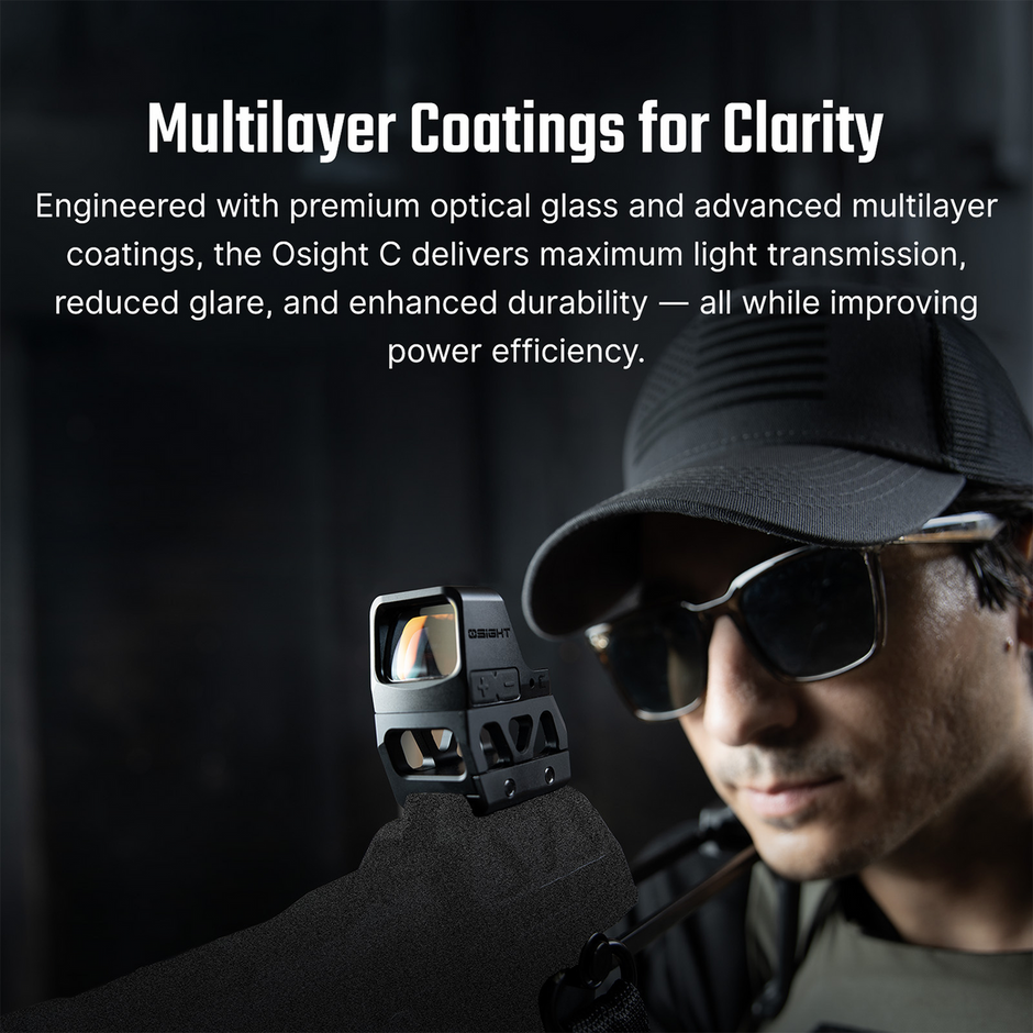 Osight C Open Reflex Optic with Replaceable Side-Loading Battery
