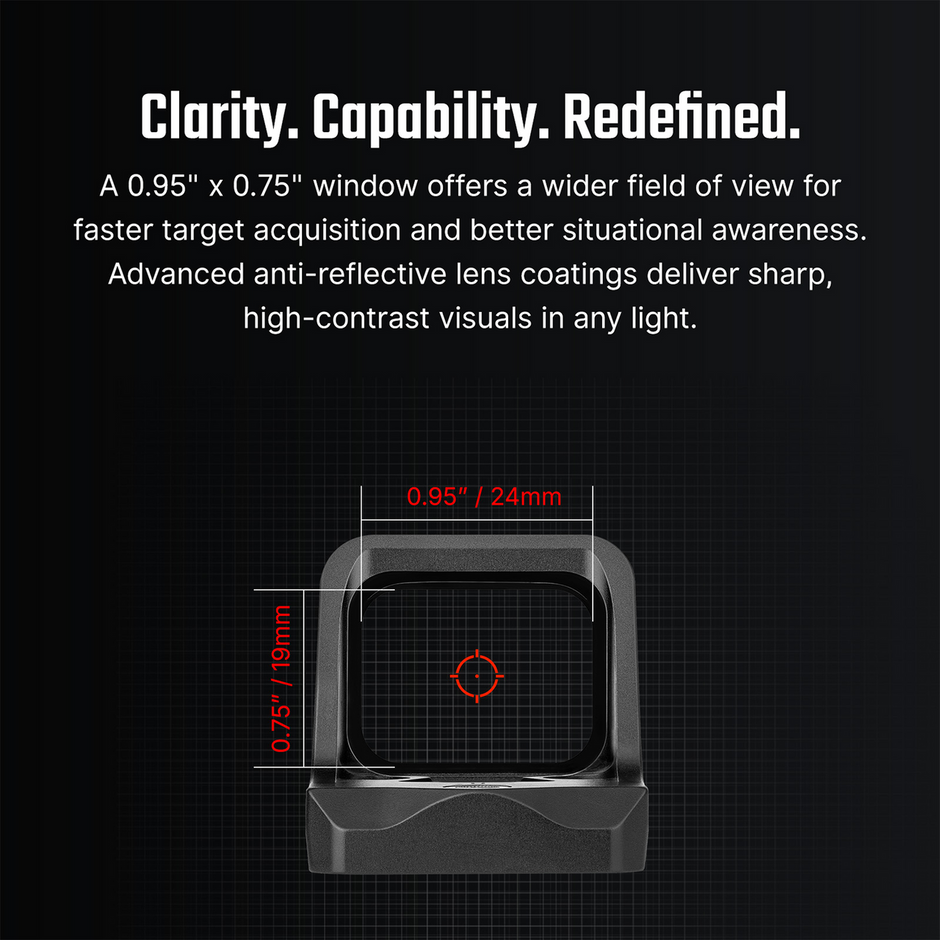Osight C Open Reflex Optic with Replaceable Side-Loading Battery