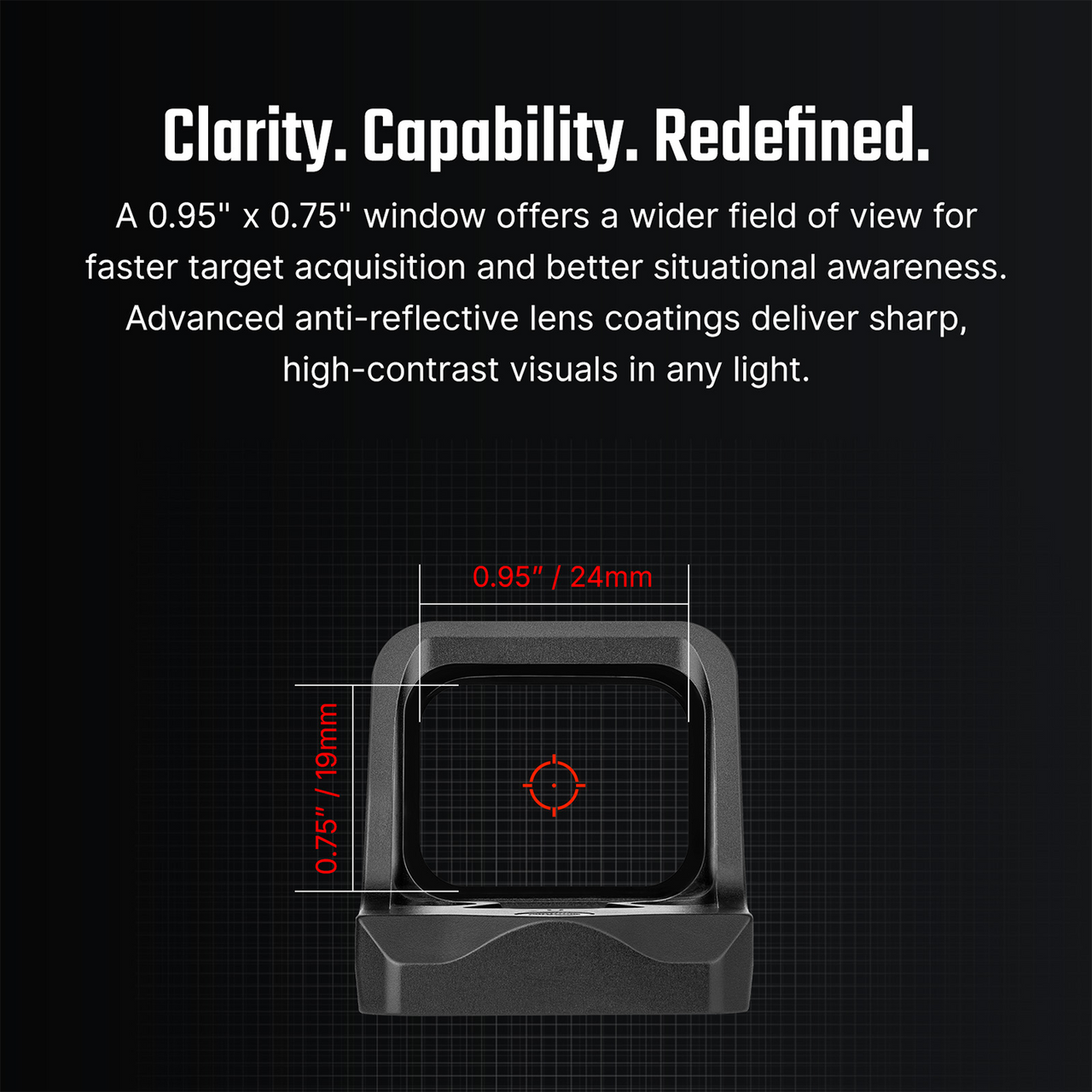Osight C Open Reflex Optic with Replaceable Side-Loading Battery